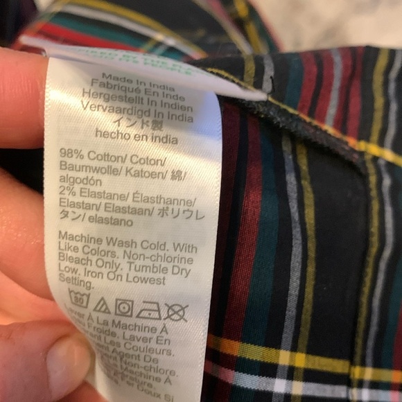 J Crew  Holiday dress size 4 tartan plaid Christmas button up ruffle long sleeve - Picture 6 of 14